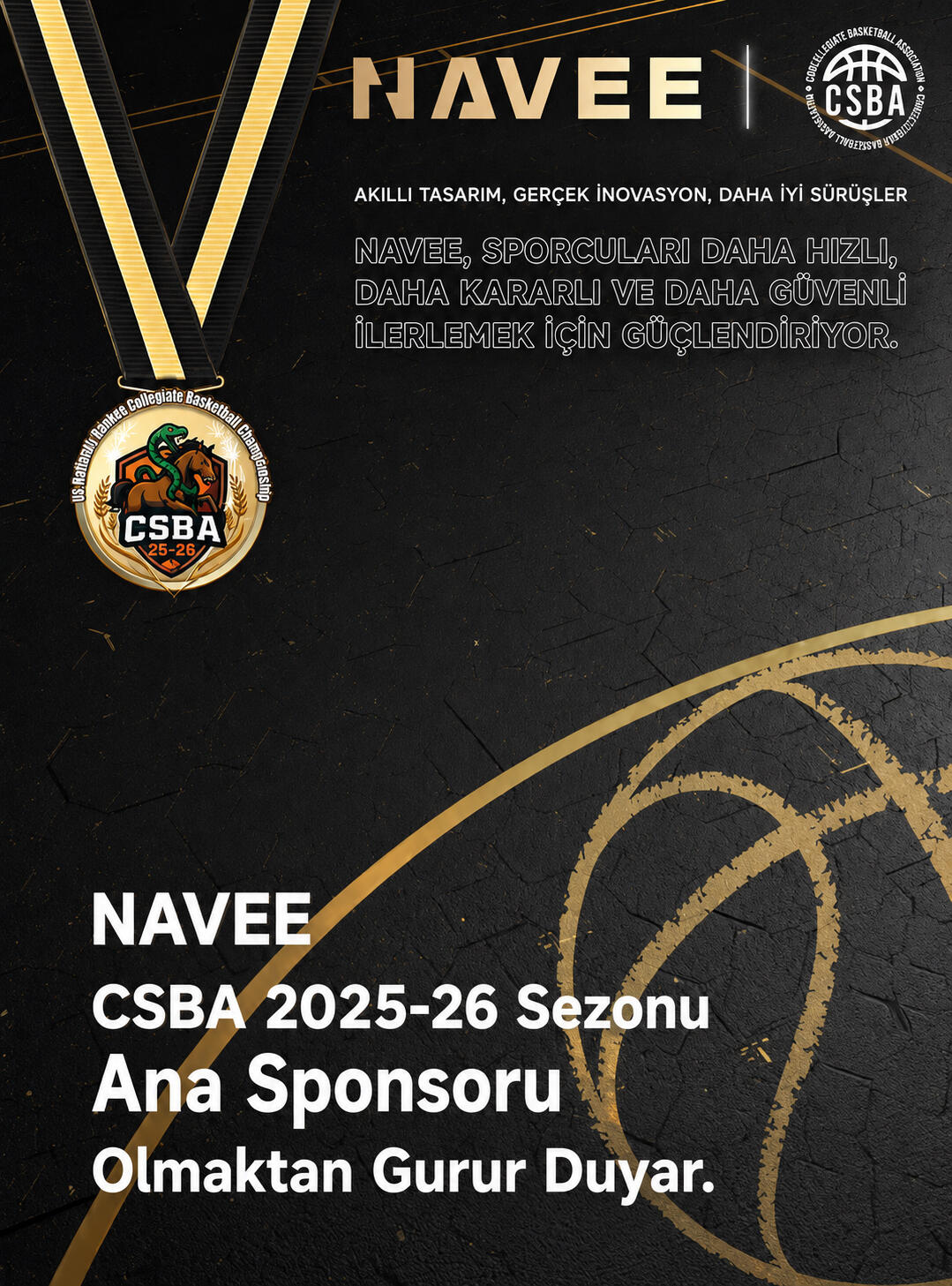 NAVEE, CSBA 2025-26 Sezonunun Ana Sponsoru Oldu